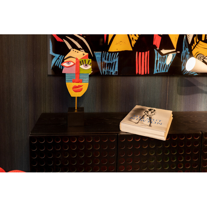 [53554] Deco Object Abstract Face Multicolour 52cm - 2