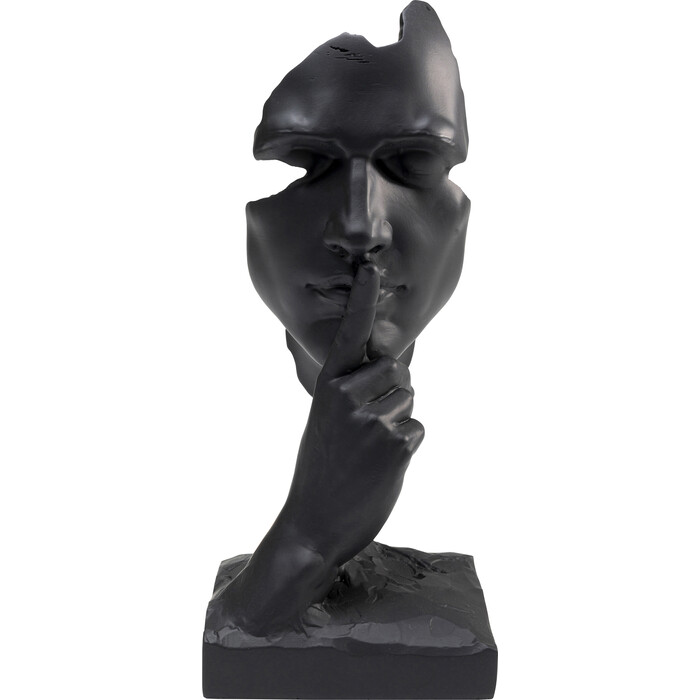 Deco Object Quiet Face Black 31cm