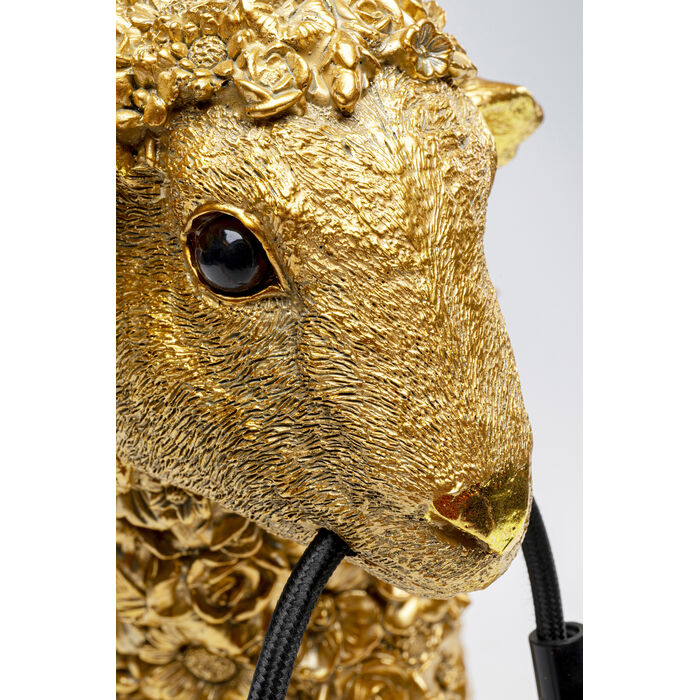 [53707] Lámpara mesa Animal Flower Sheep oro 36cm - 3