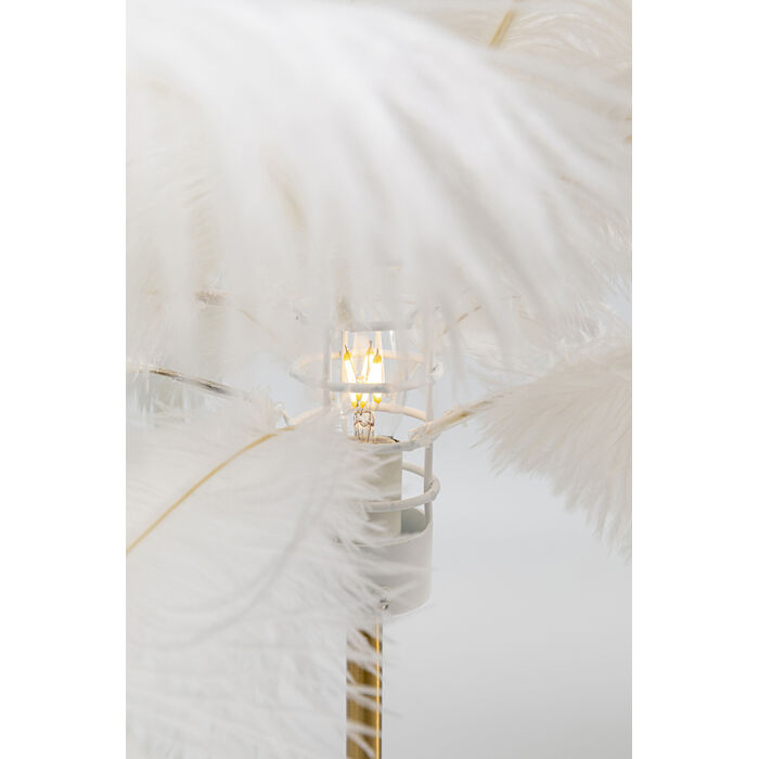 [53745] Lampe à poser Feather Palm blanc 60cm - 3