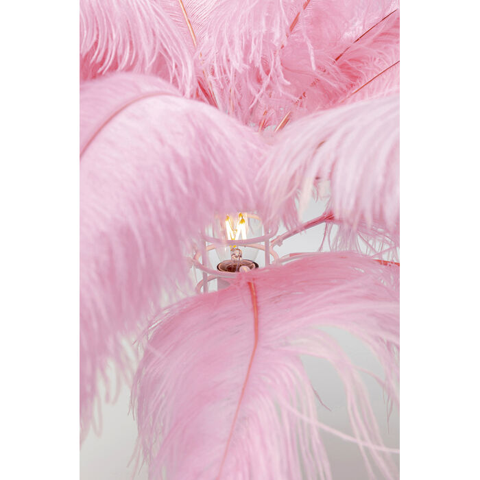 [53748] Lámpara pie Feather Palm rosa 165cm - 4