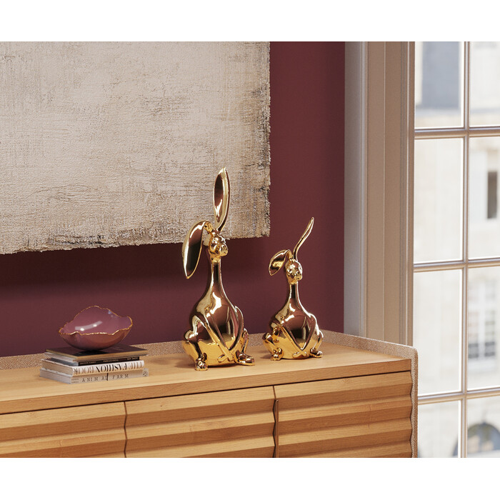 [53807] Figurine décorative Bunny doré 52cm - 2