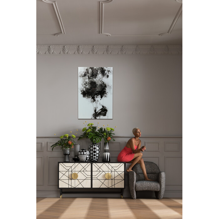 Cuadro cristal Smokey Hair 100x150cm
