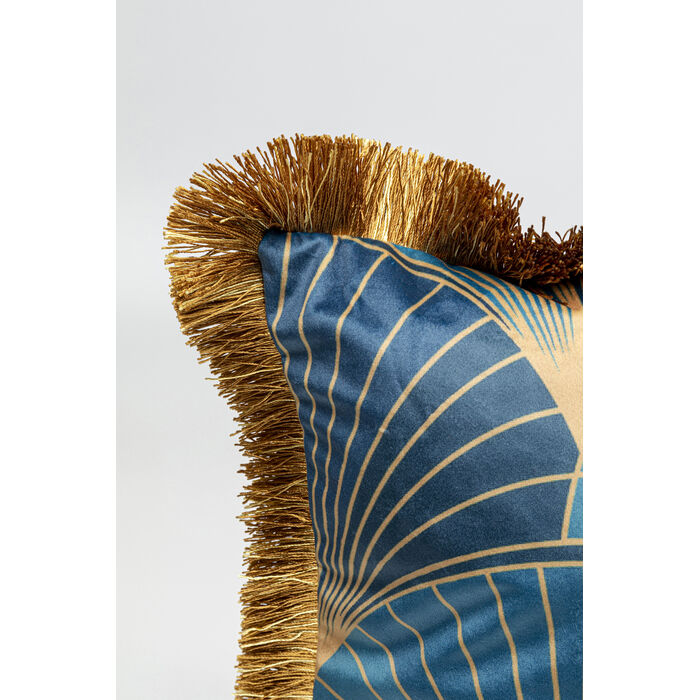 [53846] Coussin Leaves Fringe 45x45cm - 3