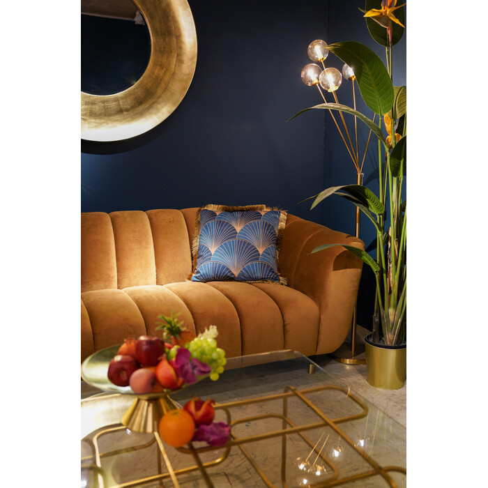 Cushion Leaves Fringe 45x45cm