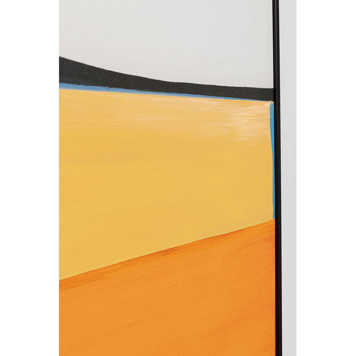 [53898] Pikturë e Framed Abstract Shapes Orange 73x143cm - 3