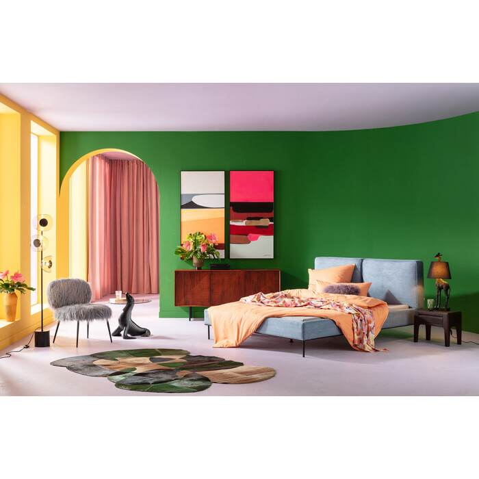 [53898] Pikturë e Framed Abstract Shapes Orange 73x143cm - 2