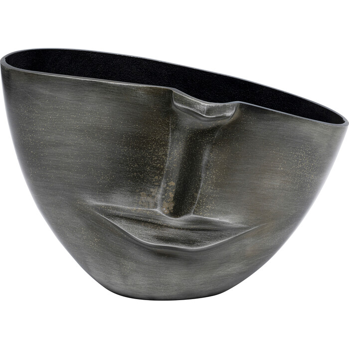 Vase Half Face anthracite 31cm