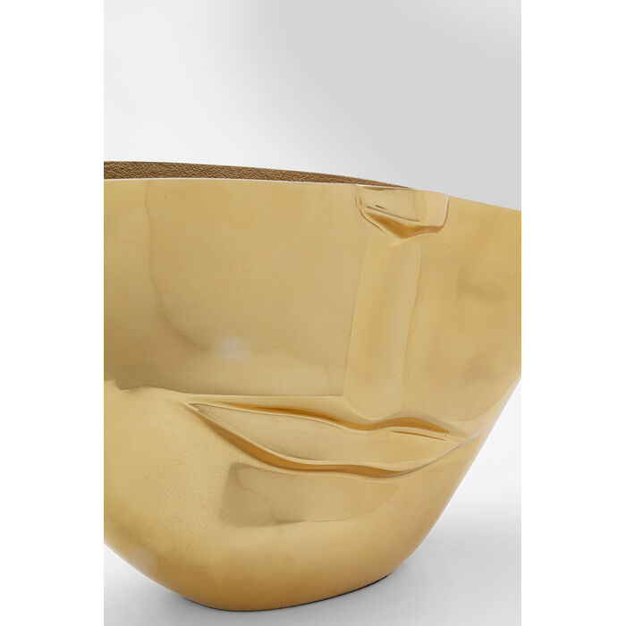 [53915] Vase Half Face doré 46cm - 3