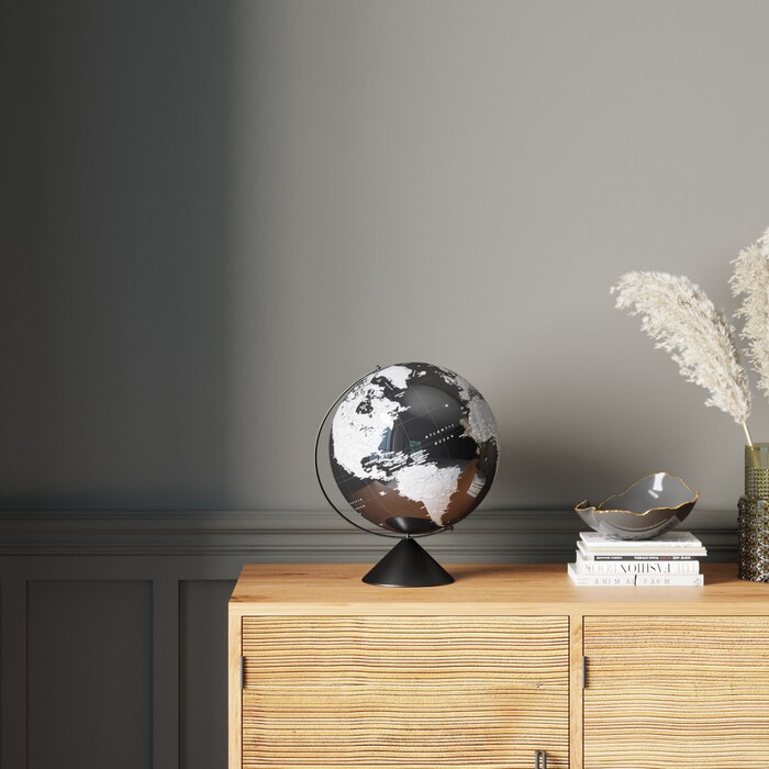 Deco Object Globe Top Black 40cm
