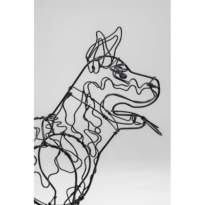 [53943] Objet décoratif Wire Attack Dog 36cm - 3