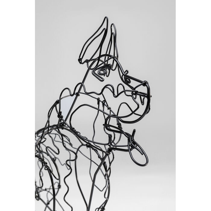 [53943] Objet décoratif Wire Attack Dog 36cm - 4