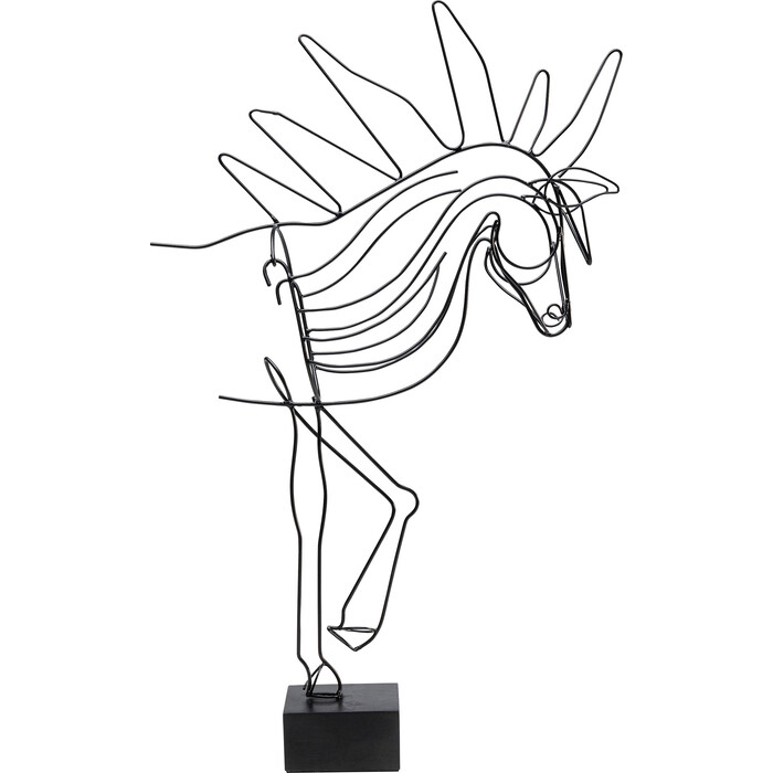 [53944] Objet décoratif Wire Horse 51cm