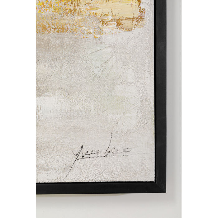 [54194] Tableau encadré Dust doré 120x120cm - 3