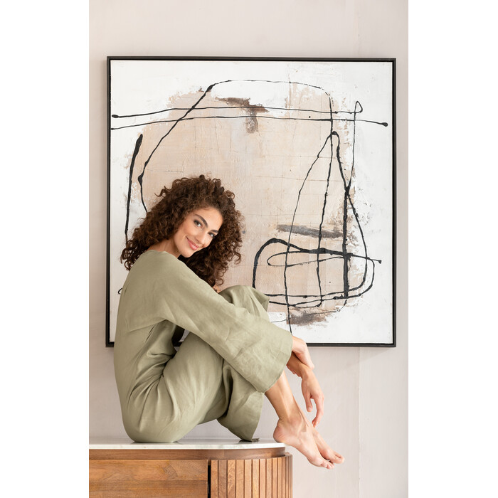 [54197] Cuadro Dust gris 100x100cm - 2