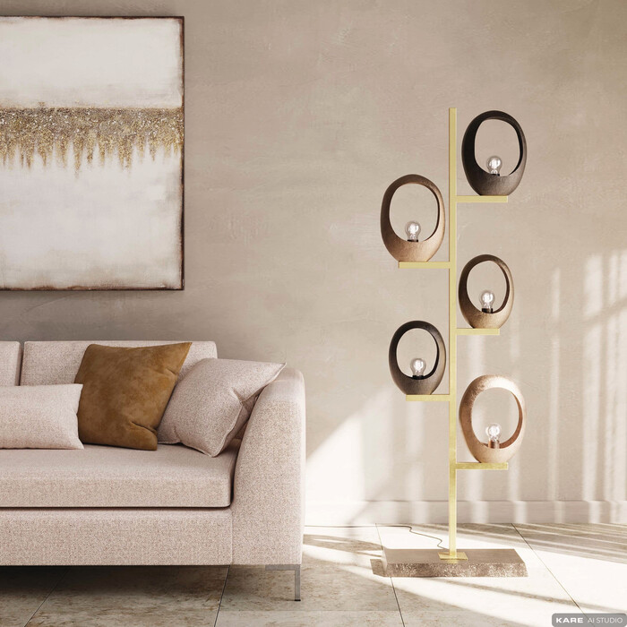 Floor Lamp Five Loops 173cm
