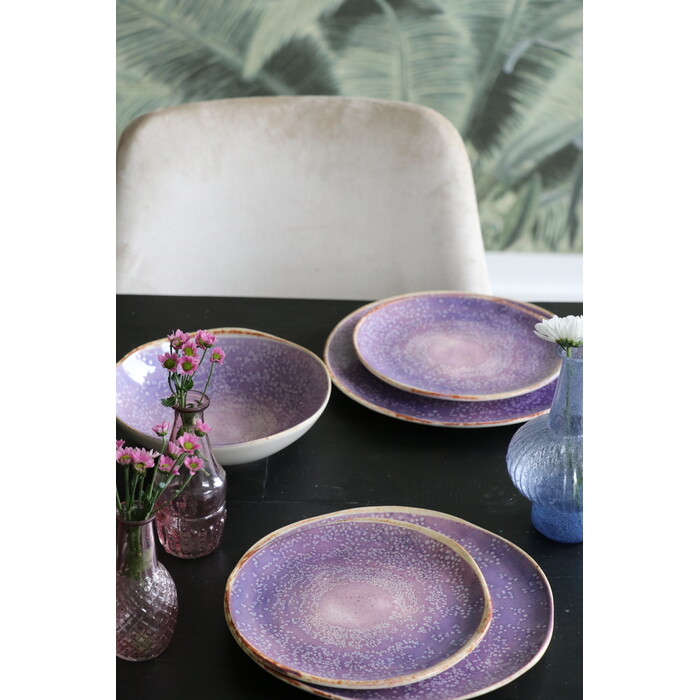 Assiette Shirley violet Ø21cm