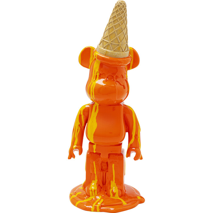 Deco Figurine Gelato Bear Orange 40cm