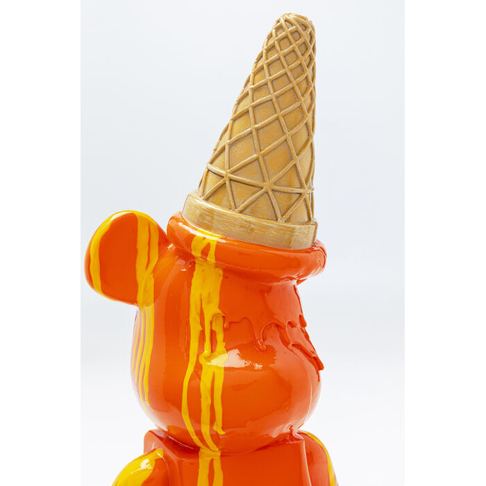 [54807] Figurine décorative Gelato Bear orange 40cm - 3