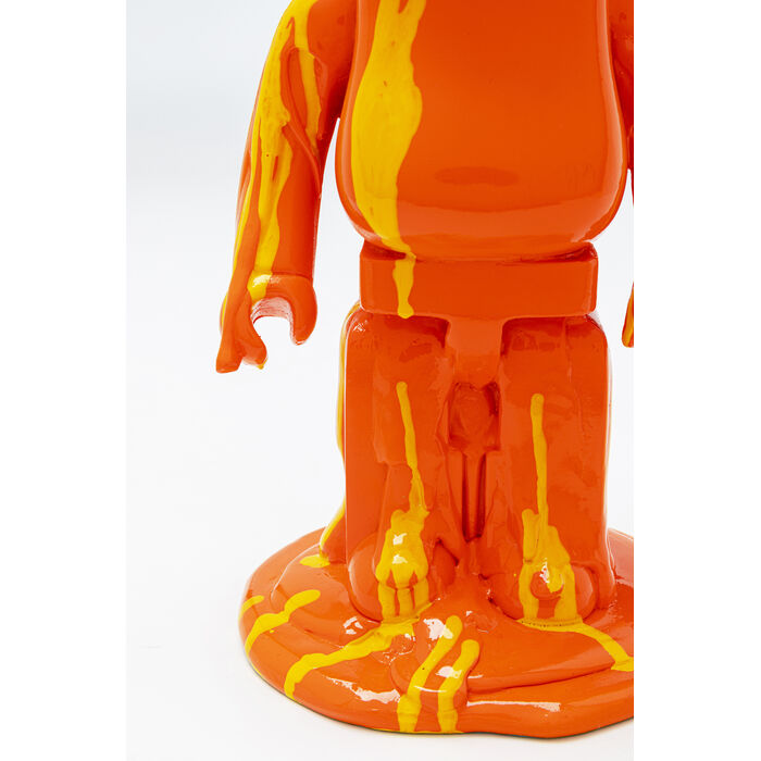 [54807] Figurine décorative Gelato Bear orange 40cm - 4