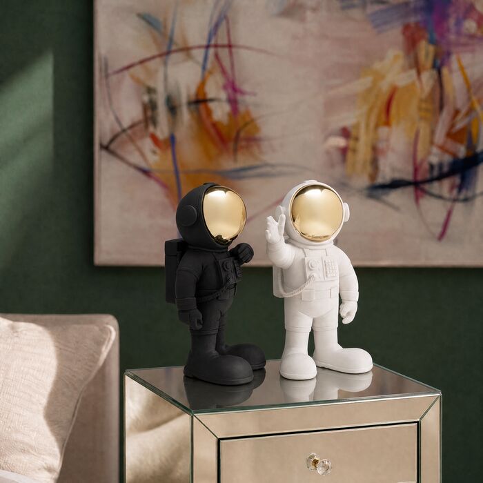 Figura deco Welcome Astronaut negro 27cm