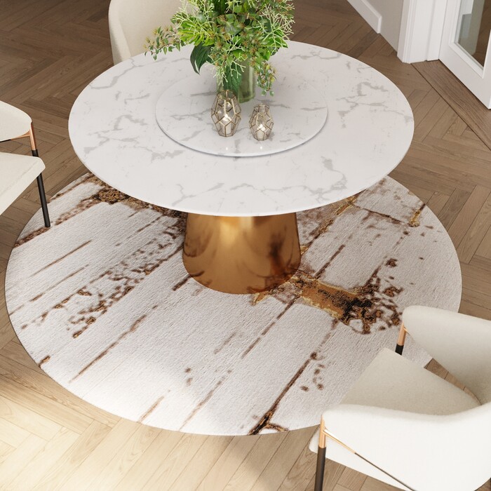 [54899] Carpet Abstract Grey Line Ø200cm - 2