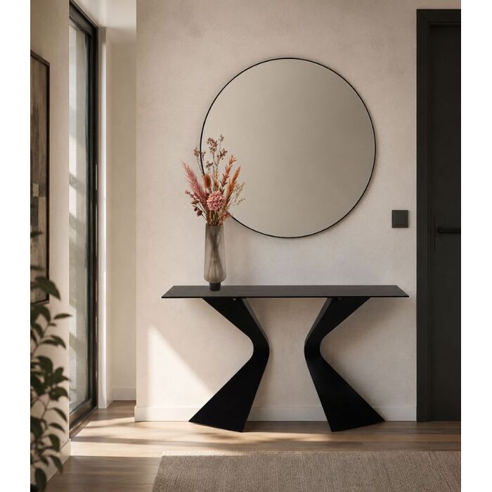 Vase Noble Ring Brown Matt 40cm