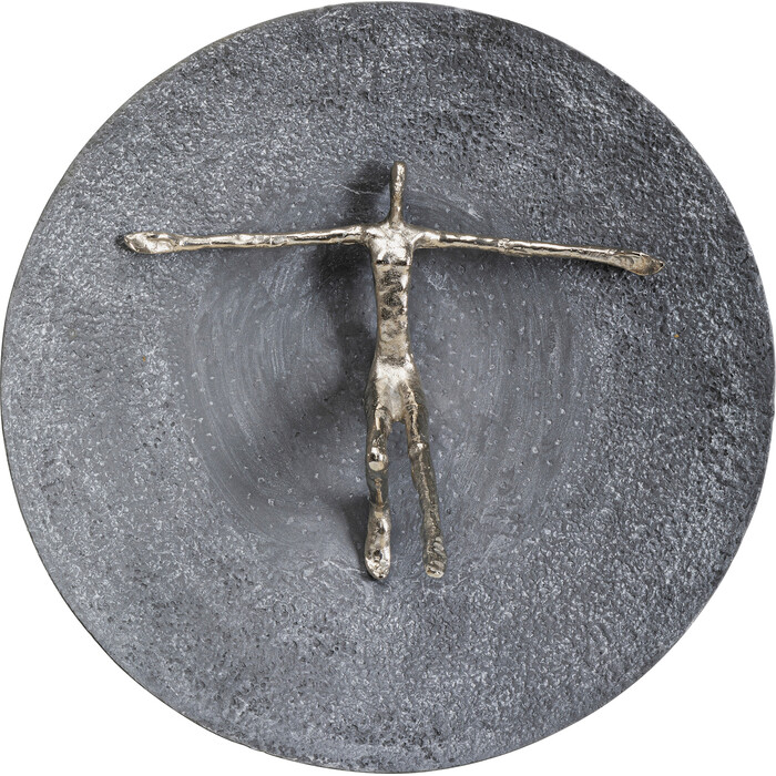 [55154] Wall Object Umano Silver Ø60cm