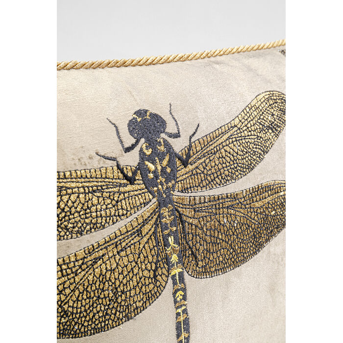 [55240] Coussin Glitter Dragonfly marron 30x50cm - 3