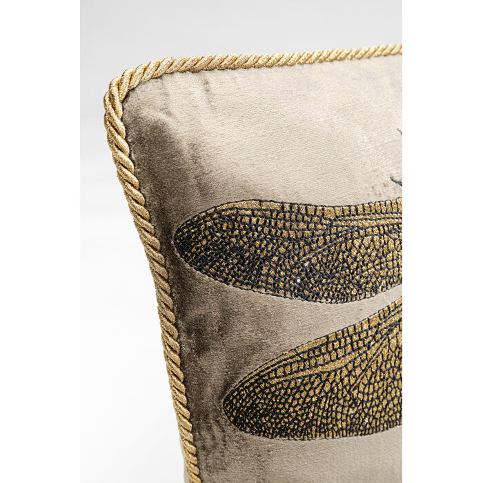 [55240] Coussin Glitter Dragonfly marron 30x50cm - 4