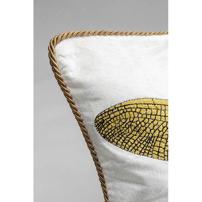 [55241] Coussin Glitter Dragonfly blanc 40x40cm - 4