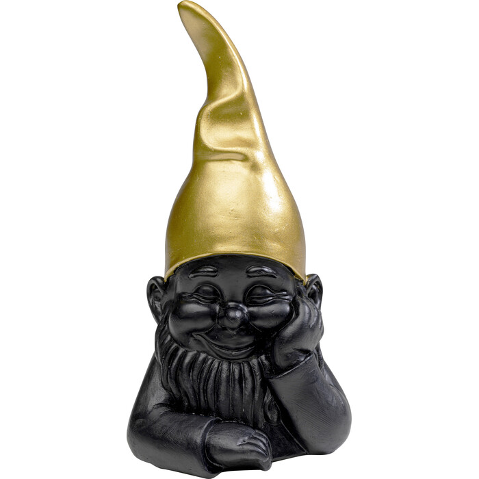 [55514] Deco Figurine Gnome Black 21cm