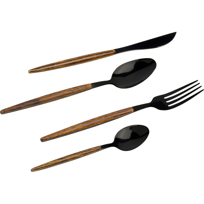 [55624] Couverts Paris noir mat (16/pcs)