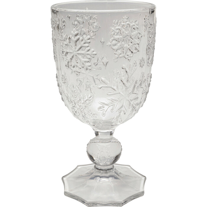 [55639] Verre à vin Ice Flowers clair
