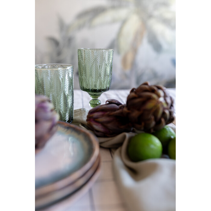 [55648] Verre à vin Fogli vert - 2