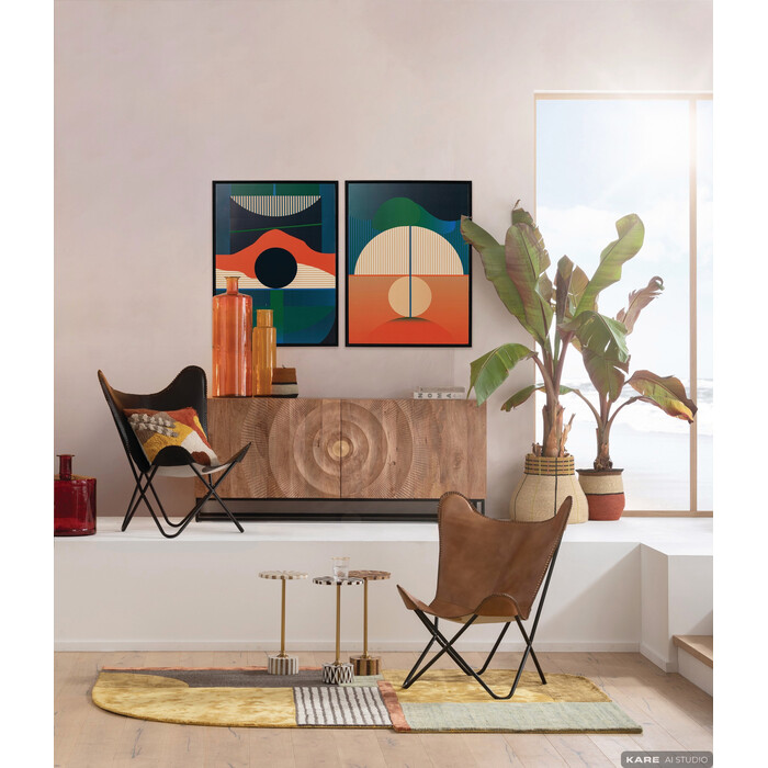[55655] Framed Picture Sunset 75x100cm - 2
