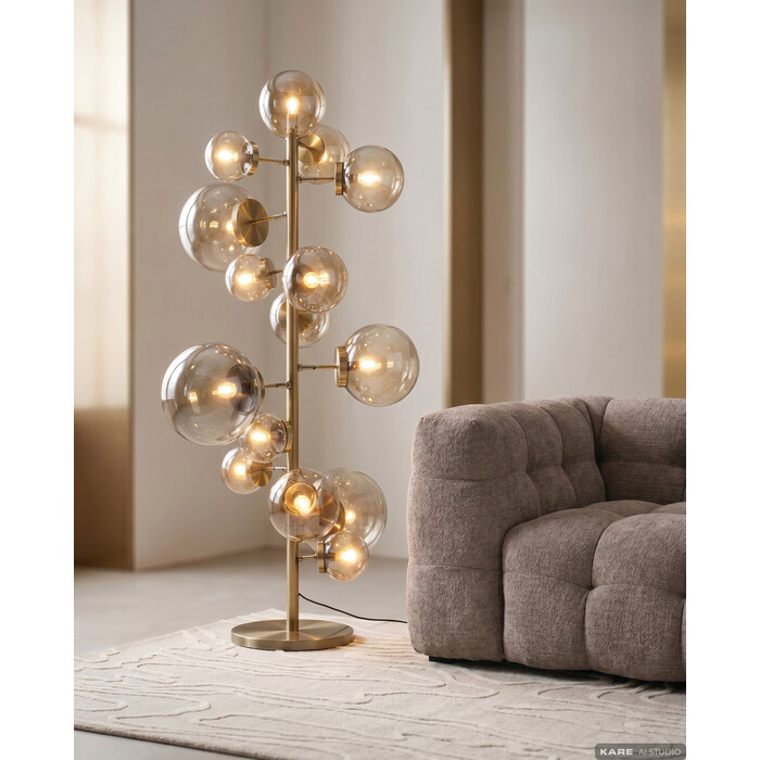 Lampadaire Balloon fumé 160cm
