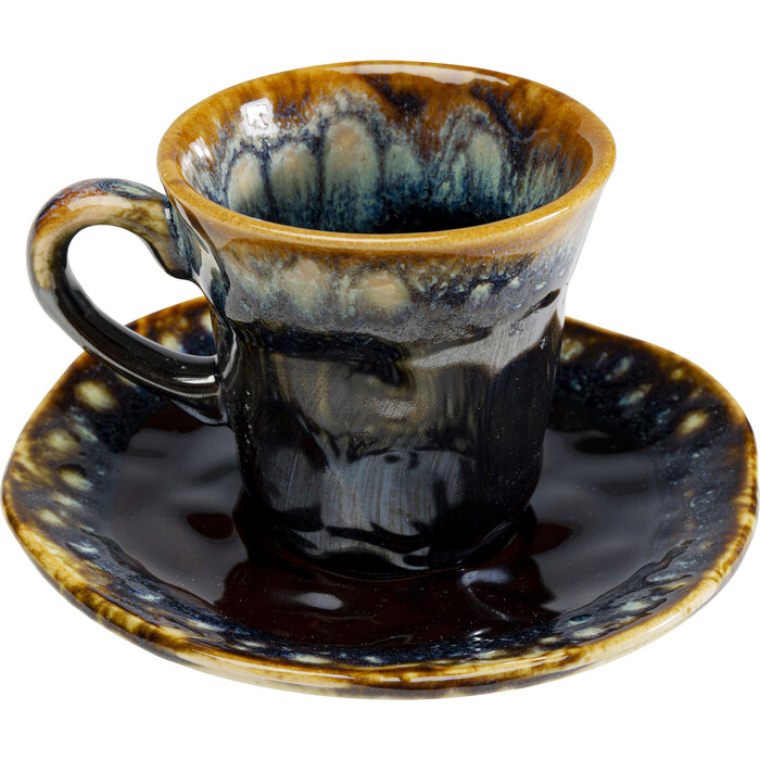 Чашка эспрессо с блюдцем Lio Dark Blue