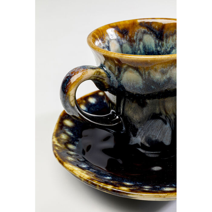 [55742] Tasse à espresso avec soucoupe Lio bleu nuit - 3