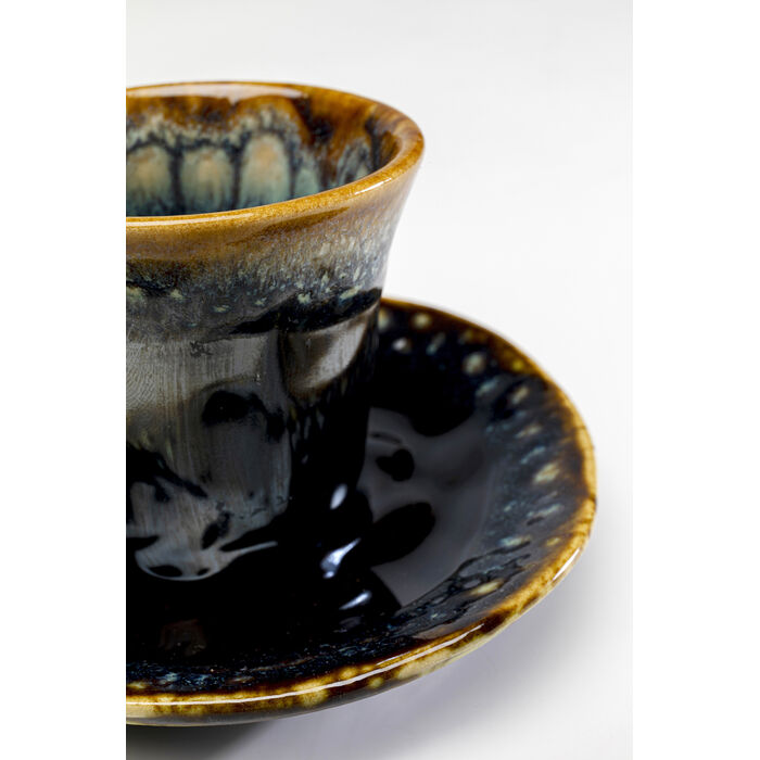 [55742] Tasse à espresso avec soucoupe Lio bleu nuit - 4