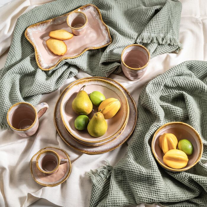 [55756] Serving Plate Nala Rose 17x26cm - 1