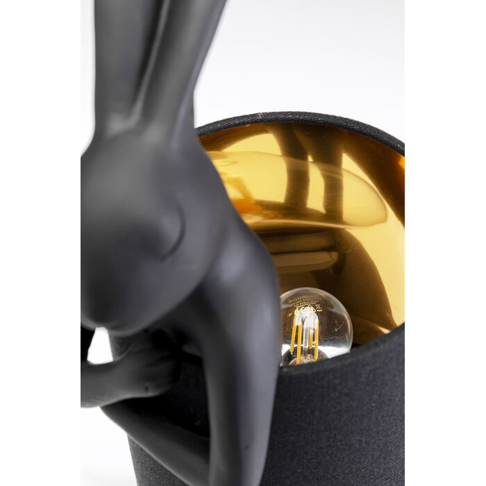 [55797] Table Lamp Animal Rabbit Matt Black 50cm - 4
