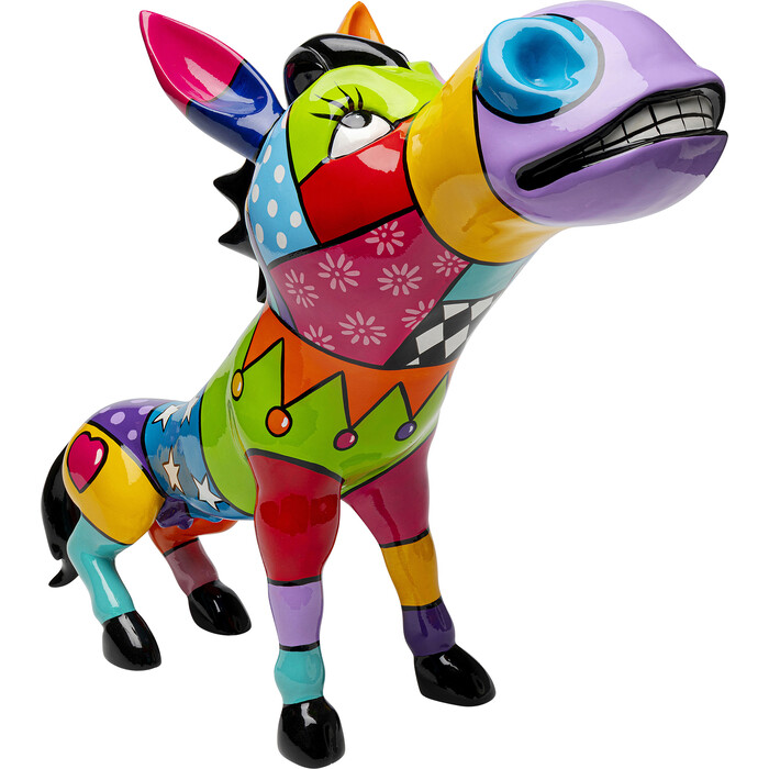 [56039] Figura decorativa Donkey Patchwork 54cm