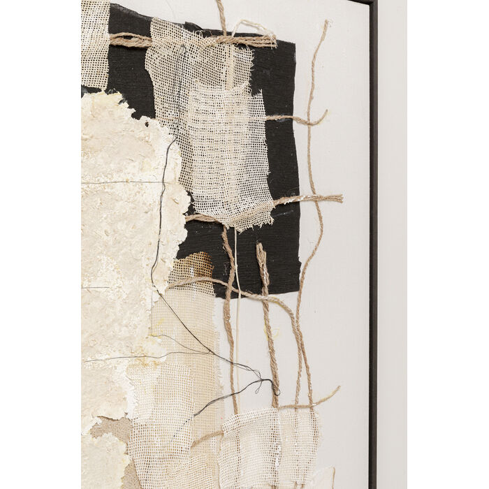 [56157] Framed Picture Arty Collage 120x120cm - 4