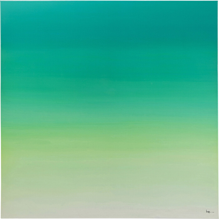 [56159] Tableau sur toile Tendency vert 120x120cm