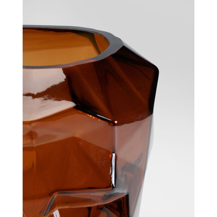 [56189] Vase Prisma Face Brown 30cm - 3