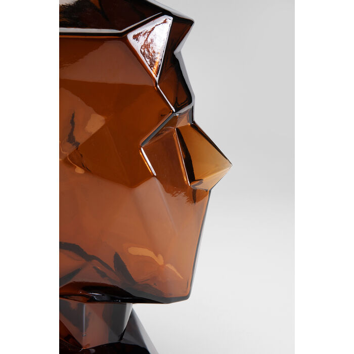 [56189] Vase Prisma Face Brown 30cm - 4
