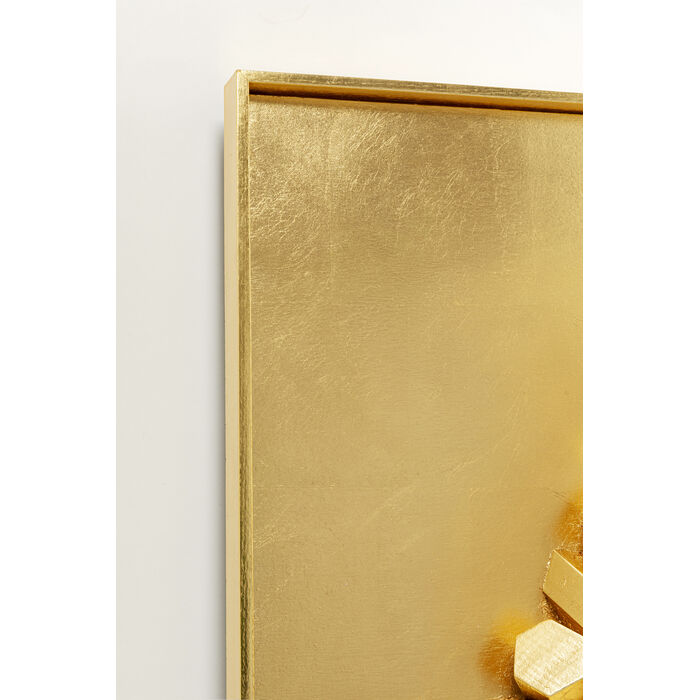 [56230] Objet mural Mikado or 120x120cm - 4