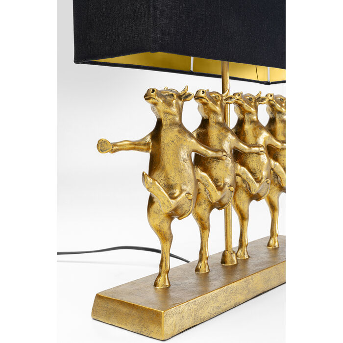 [56252] Table Lamp Dancing Cows Black - 3