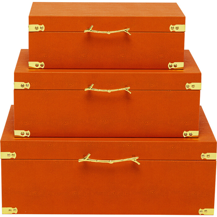 [56259] Box Noah Orange (3/Set)